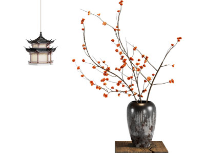 侘寂花艺 中古花艺 新中式花艺 现代花艺 花瓶