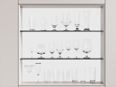 酒水食物 现代酒杯 杯子 酒具用品