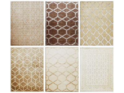 北欧方形纹理地毯