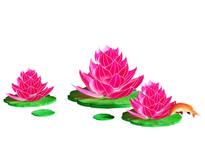 新中式莲花装饰灯