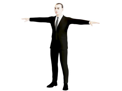 现代职业西装年轻男子