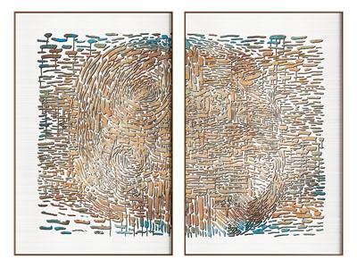 新中式挂画 抽象画 肌理画 高端艺术挂画 茶室挂画 客