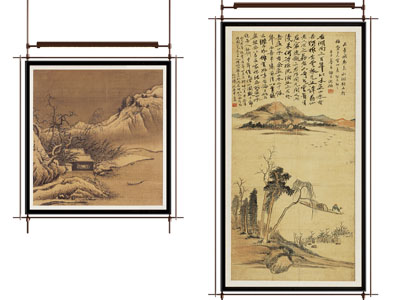 新中式现代挂画 字画 画框