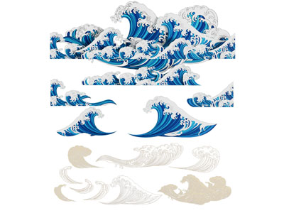 新中式墙饰挂件 山水剪影