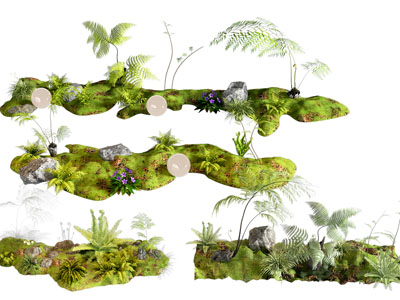 植物堆 植物组合 庭院小品 盆栽 植物堆 景观造景