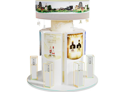 现代中间造型展台