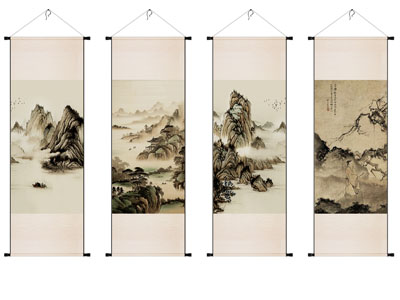 新中式中古山水画