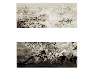 侘寂极简挂画 肌理画 油画