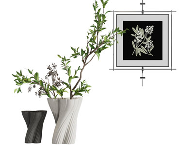 侘寂画 装饰画 植物画 艺术画