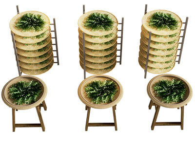 现代炒茶小品 炒茶装置 炒茶台 茶叶架子