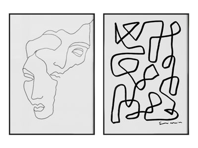 线条画 抽象画 装饰画