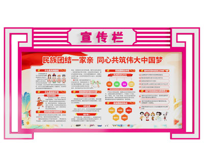 现代墙面宣传栏