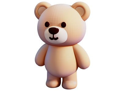 现代熊 小熊 玩具 盲盒 塑料 摆件