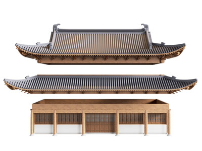中式屋檐 屋顶 屋檐