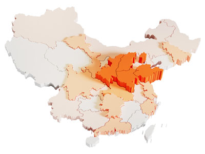 现代中国地图 挂件