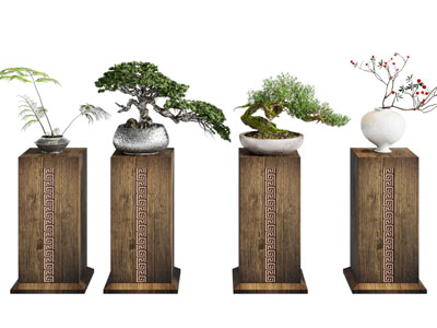 新中式中式绿植摆件 盆景 新中式 盆栽 中式