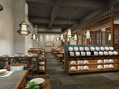 中式火锅店