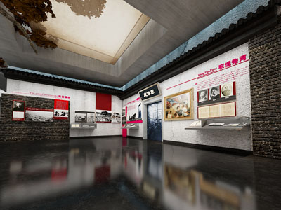 现代历史博物馆展厅革命纪念馆场景