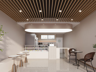 现代奶茶店