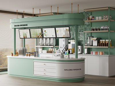 现代奶茶店
