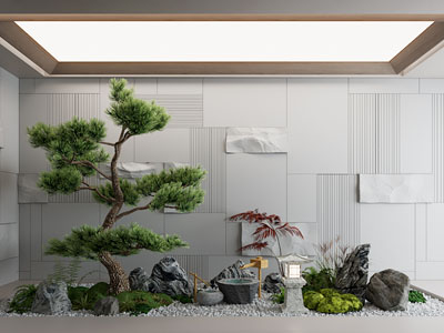 新中式室内景观