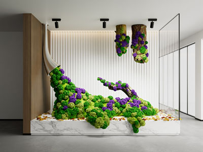 现代苔藓造景 景观造景 艺术装置