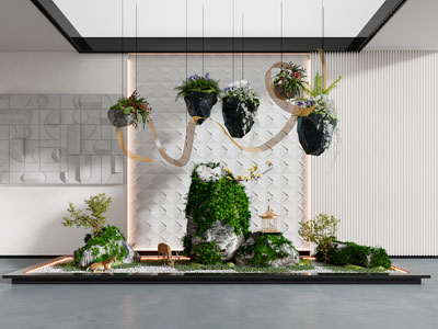 景观小品 植物造景 悬挂装置