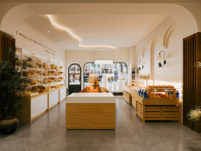 现代甜品面包店