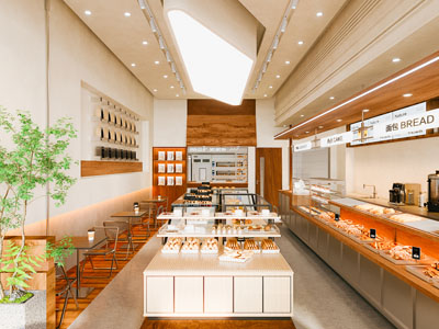 现代烘焙面包店
