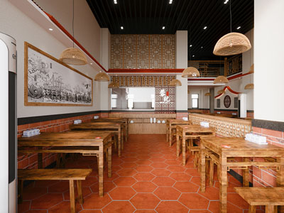 新中式中餐厅 闽南风格饭店餐馆