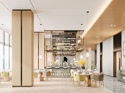 现代自助餐厅
