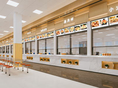现代学校食堂