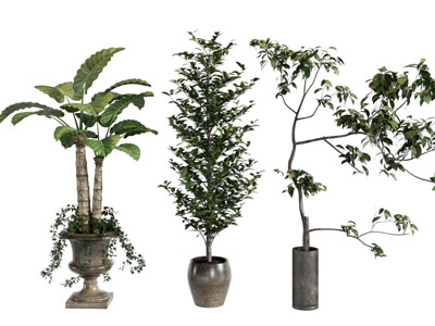 现代美式绿植摆件