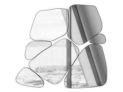 现代挂件 现代镜子 装饰镜