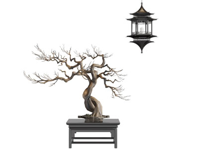 新中式中古雕塑摆件