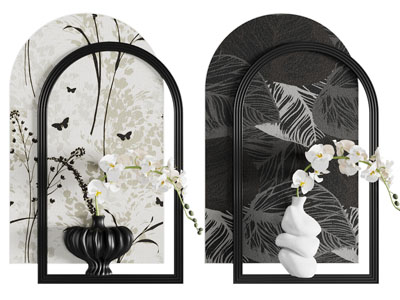 中古挂件 花瓶插花墙饰