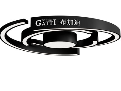 现代灯带 圆形吊灯