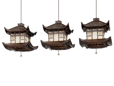新中式吊灯组合