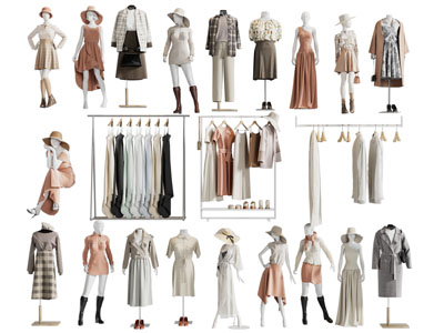 现代服装美陈 展示