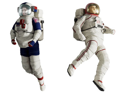 现代宇航员 太空人 男人 女人 人物
