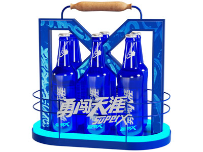现代雪花啤酒酒篮美陈