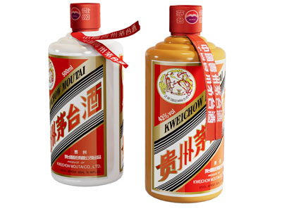 现代茅台白酒 酒瓶酒杯