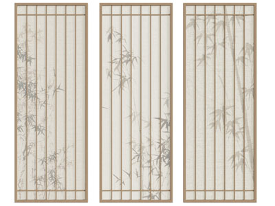 新中式屏风 隔断