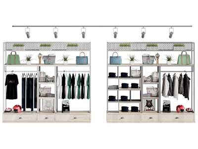 工业风衣柜服饰摆件组合