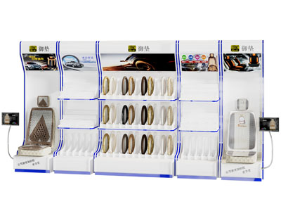 现代汽车坐垫方向盘套全套产品展柜