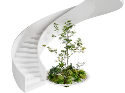 现代景观绿植小品