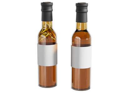 现代酒瓶酒杯组合