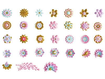 美陈花朵玻璃钢花花朵