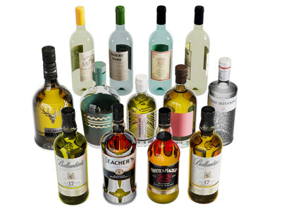 现代酒瓶洋酒