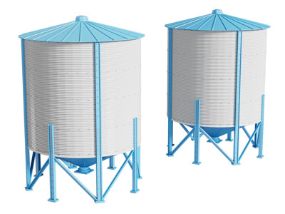农业粮仓 谷物仓 筒仓